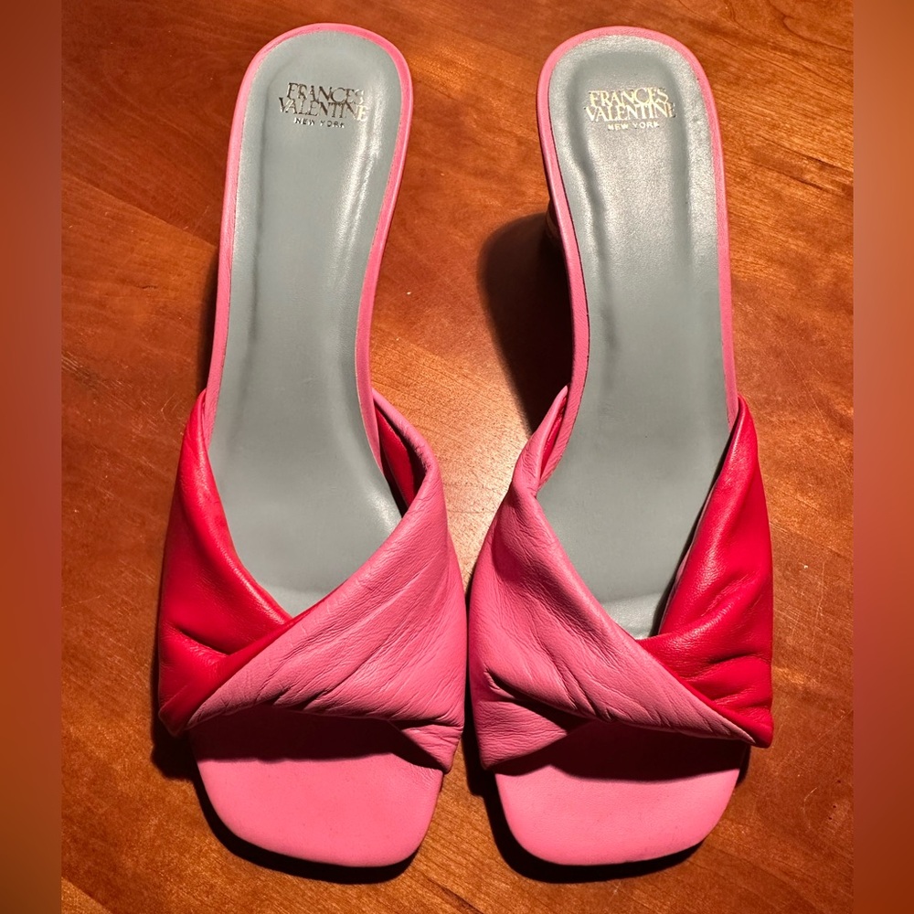 NWOT Frances Valentine Pink and Red Women's Shoes